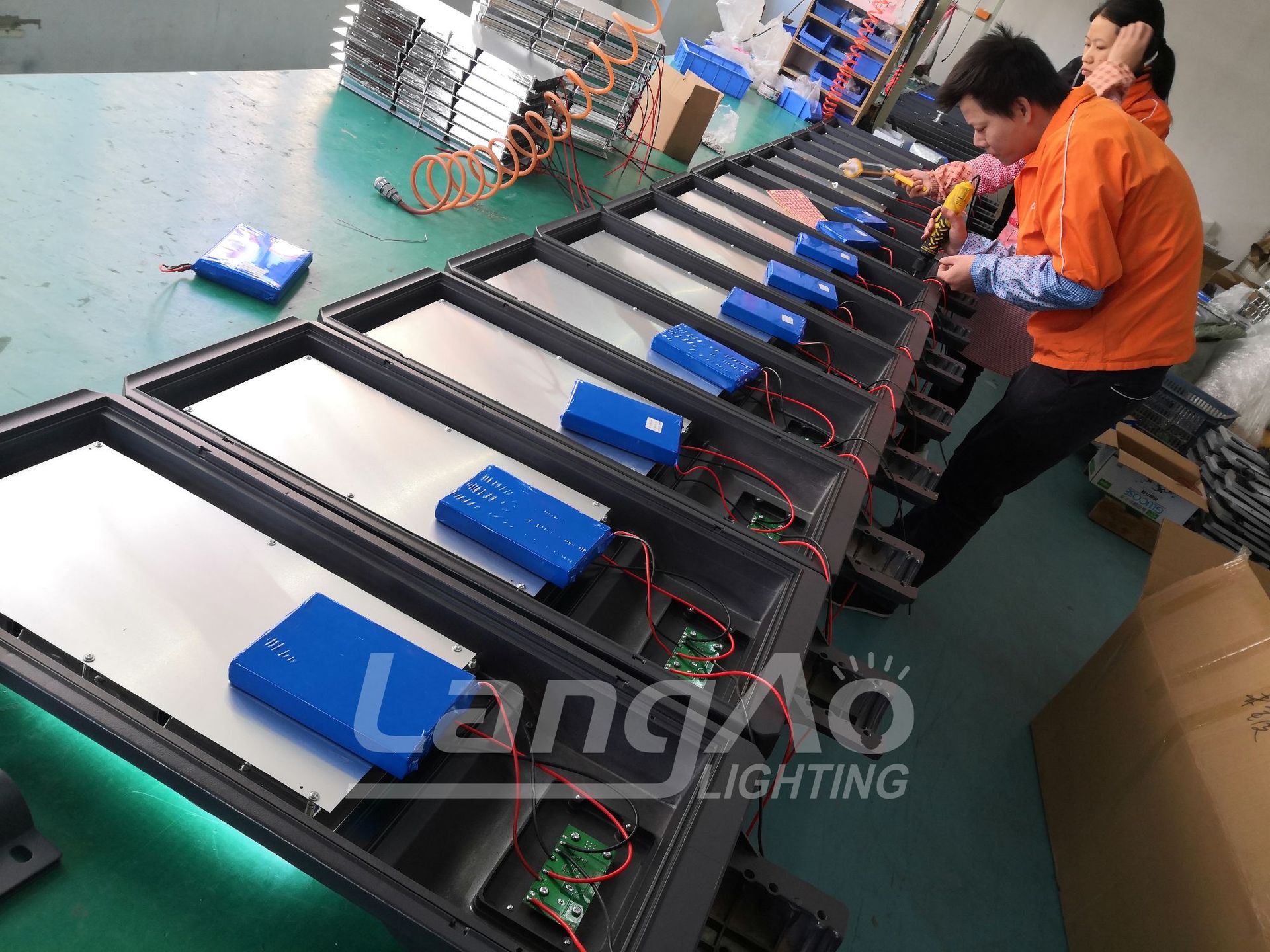Solar integrated street lamp, LED lamp, solar lamp, 120W solar floodlight pic 28