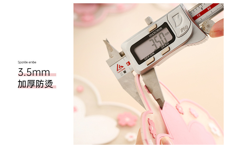 包邮ins创意樱花隔热垫亚马逊pvc杯垫防烫垫锅垫餐垫软胶盘垫碗垫详情15