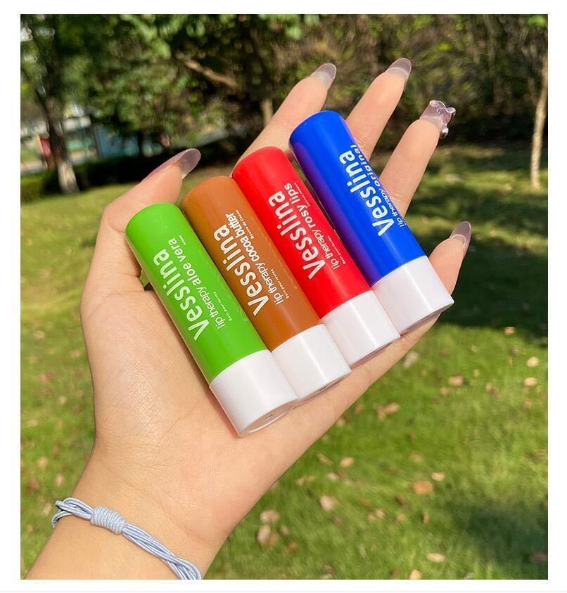 Vaseline Rotating Lip Balm Rose Moisturizing Lip Balm 4.8g 4-color Vaseline Lip Balm pic 3