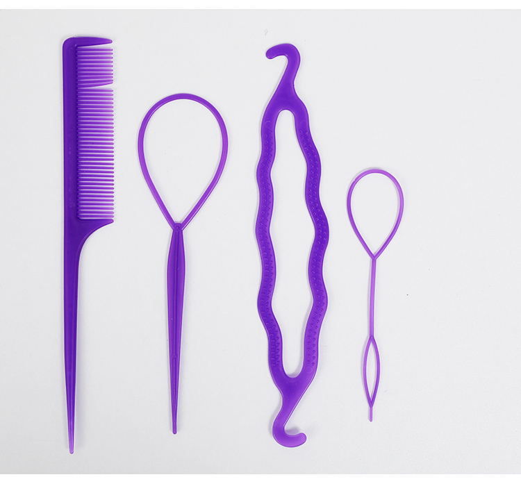 【 Zone 3-10 】 Color hair bun 12/ pack 1200/ box 1 yuan 2 yuan Color hair bun set 4 pieces Hair bun set Hair bun tools 1 yuan wholesale supply pic 6