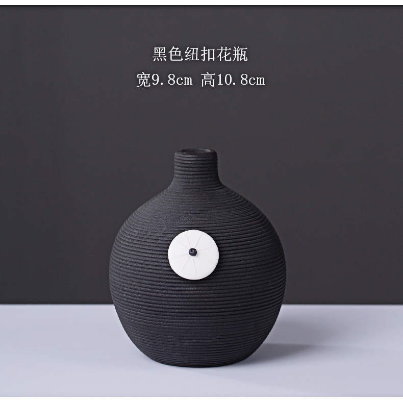 2026 Modern and simple ceramic vase, creative threaded Pothos hydroponic flower vase, Nordic home dried flower arrangement decorative item pic 8