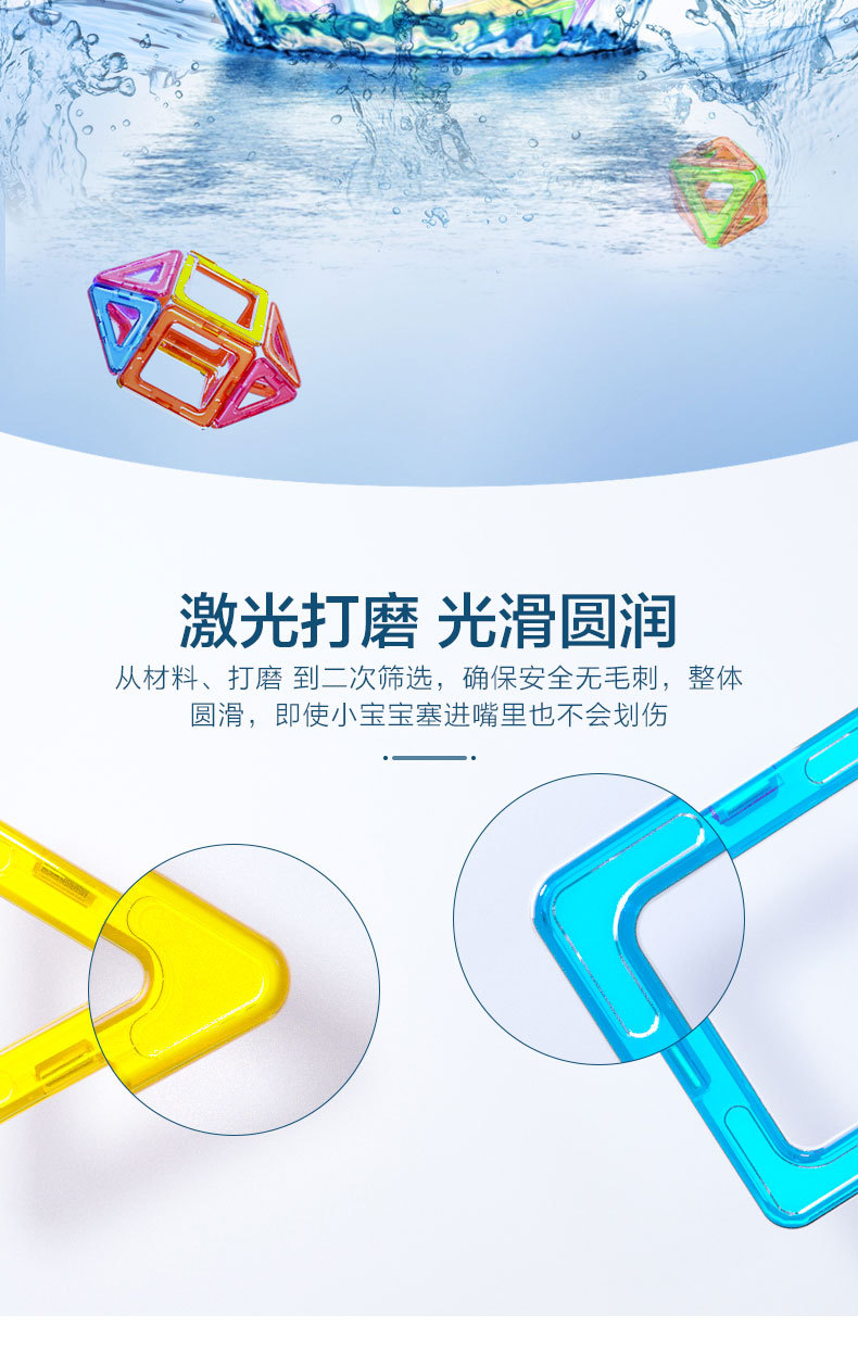 批发益智磁力片积木散片散件跨境儿童益智玩具磁性积木玩具补充装详情11