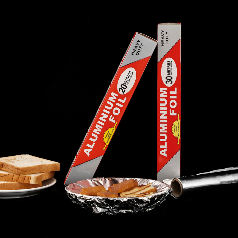 Barbecue and fish tin foil paper, household aluminum foil paper, thickened tin foil paper, kitchen baking tools, disposable barbecue paper pic 16