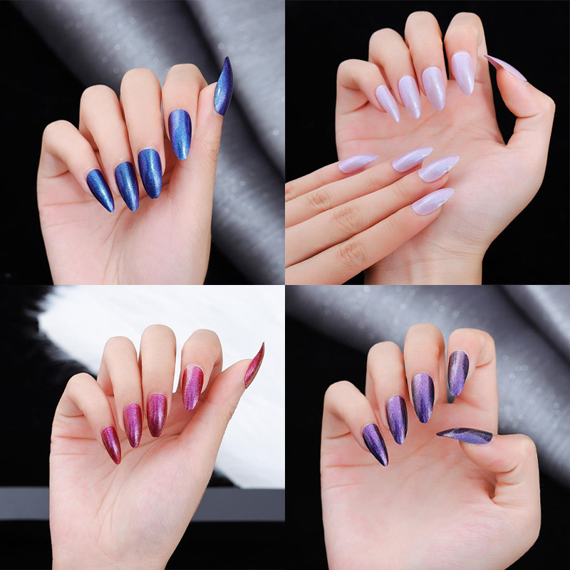 Matte frosted nail patches, fake nails, 24-piece strips, wearable nail tools, nail plates with a frosted texture pic 4