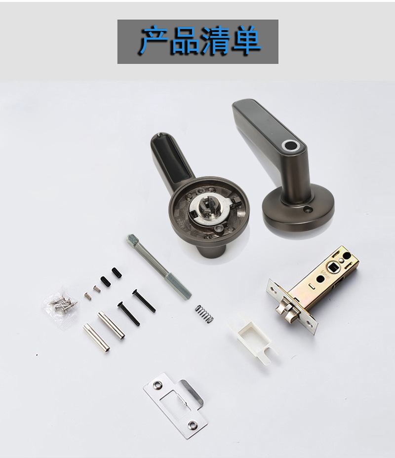Tuya smart fingerprint lock handle password lock wholesale wooden door fingerprint lock Electronic password Lock Remote smart door lock pic 19