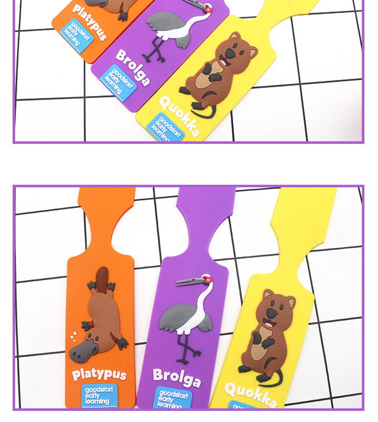 Katong Creative Cute animal luggage tags PVC soft rubber resin luggage tags promotional gifts pic 16