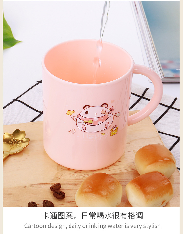 万福卡通刷牙杯漱口杯学生单层塑料口杯详情9