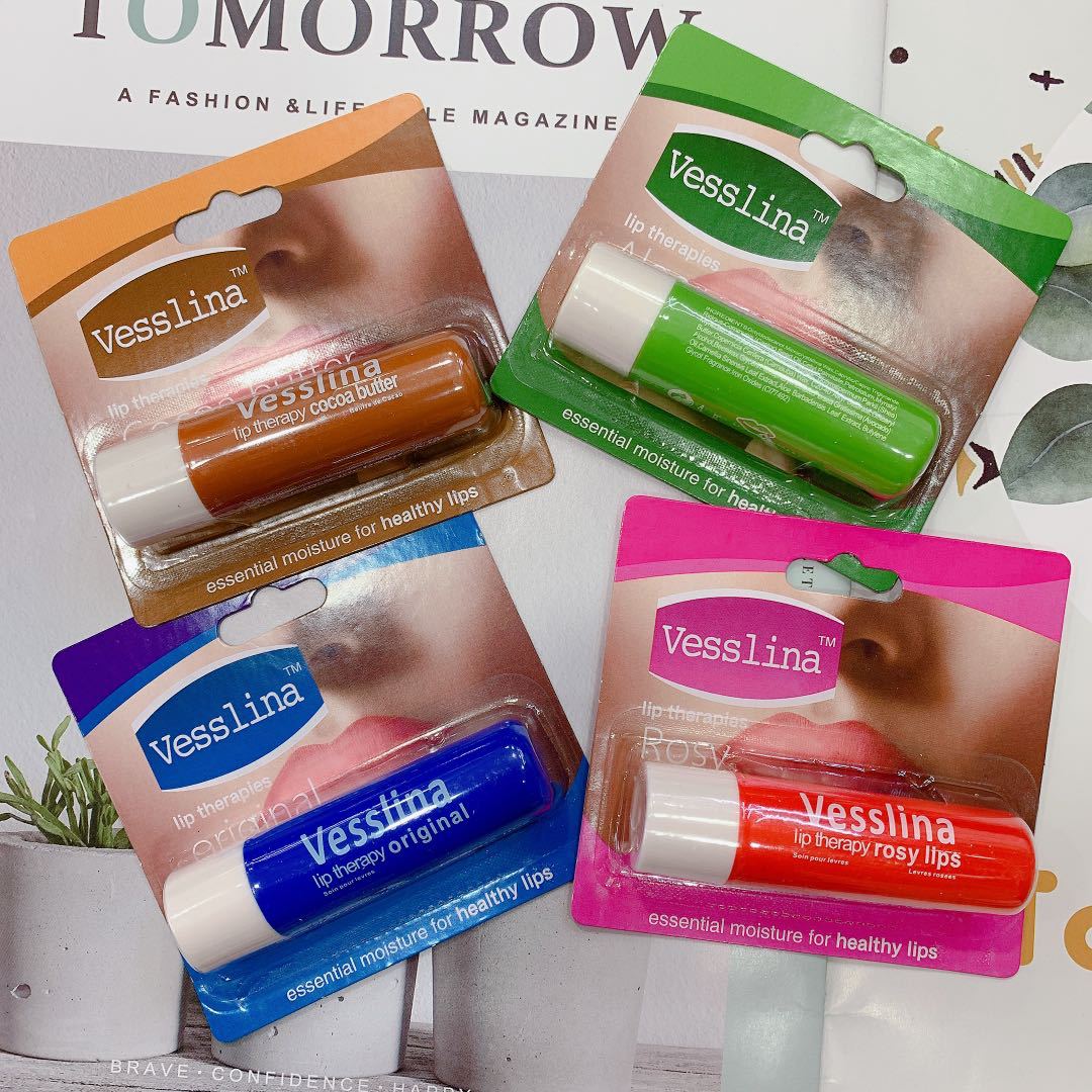 Vaseline Rotating Lip Balm Rose Moisturizing Lip Balm 4.8g 4-color Vaseline Lip Balm pic 1