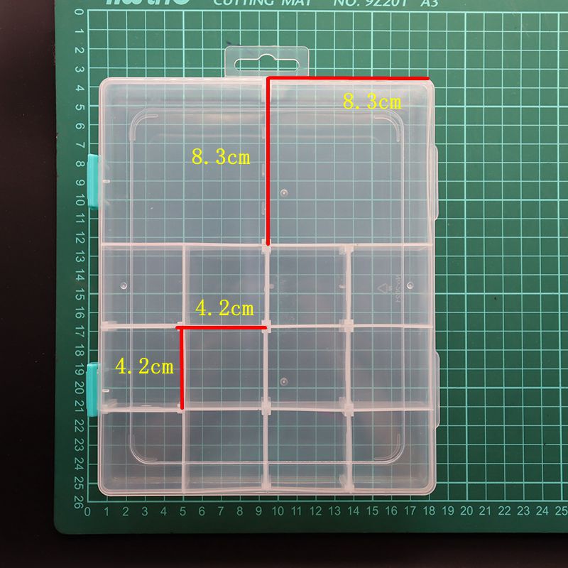 速卖通PP14格部分隔片可拆卸高透明新料厂家直营工具五金盒详情25