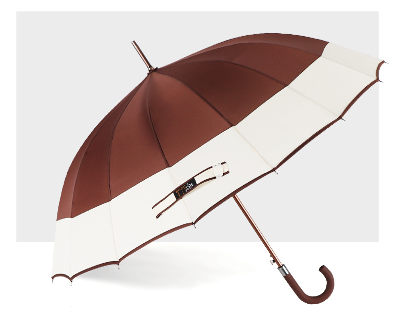 RST Umbrella 16-bone umbrella with enlarged windproof frame and color-blocking edge business advertising umbrella wholesale pic 22