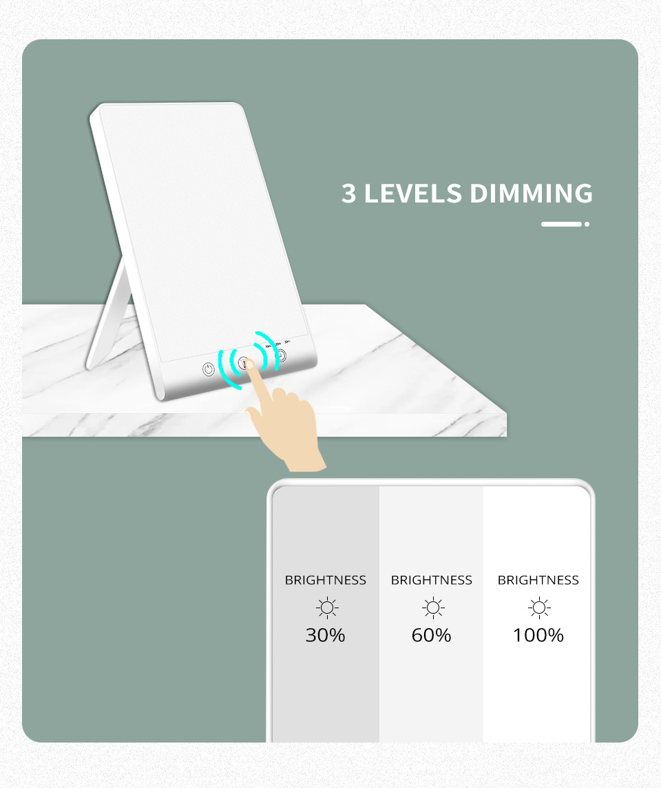 The white rectangular light therapy light strip control button USB power cord supports Tuya Alexa Google Assistant Smart Life mode pic 9