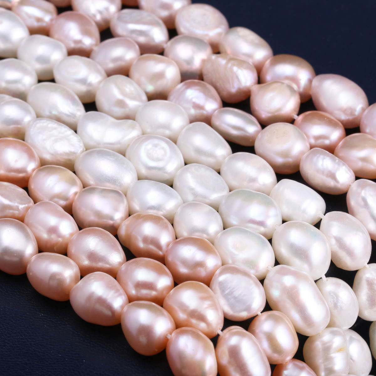 DIY necklace and bracelet accessories made of 9-10mm irregular natural freshwater pearl beads pic 3