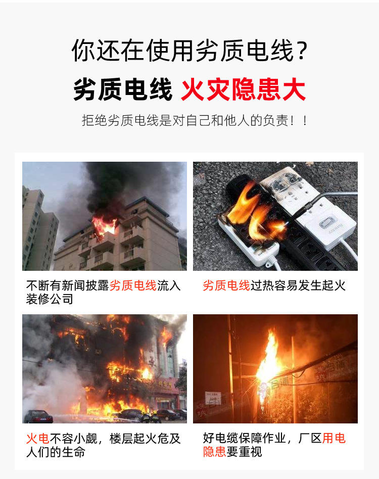 RVV flexible sheathed wire 2-core 1/2.5/4/6 square copper core cable for home decoration project flame-retardant power cord wholesale pic 5