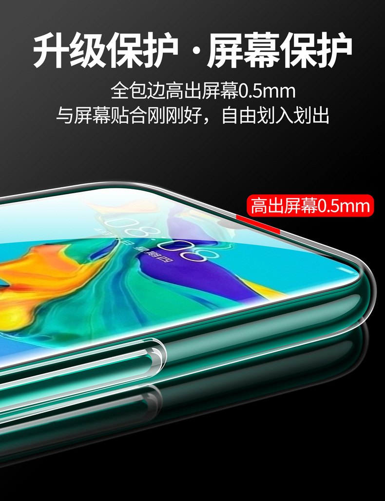 Suitable for transparent P30, P40Pro, Huawei Mate50 phone cases, P60Nova8 Enjoy 20 soft 9s silicone case 10 pic 7