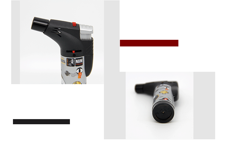 跨境卡通人物防风打火机高温焊枪点火器点火装置雪茄艾灸喷火器详情9