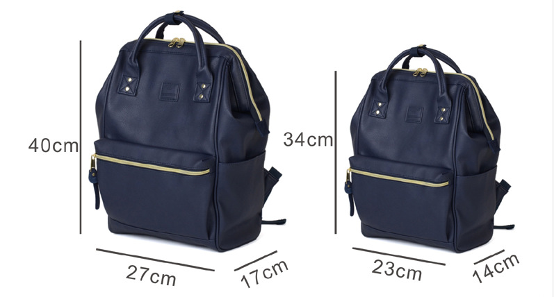 Rakuten leather backpacks from Japan: Simple and stylish for female college students and ladies, large-capacity backpacks for middle school students pic 5