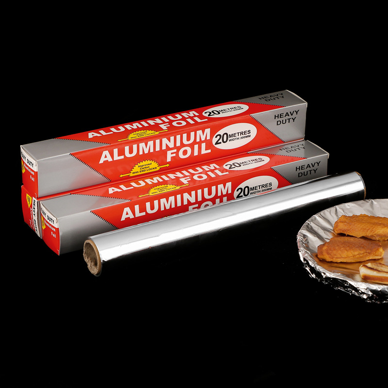 Barbecue and fish tin foil paper, household aluminum foil paper, thickened tin foil paper, kitchen baking tools, disposable barbecue paper pic 3