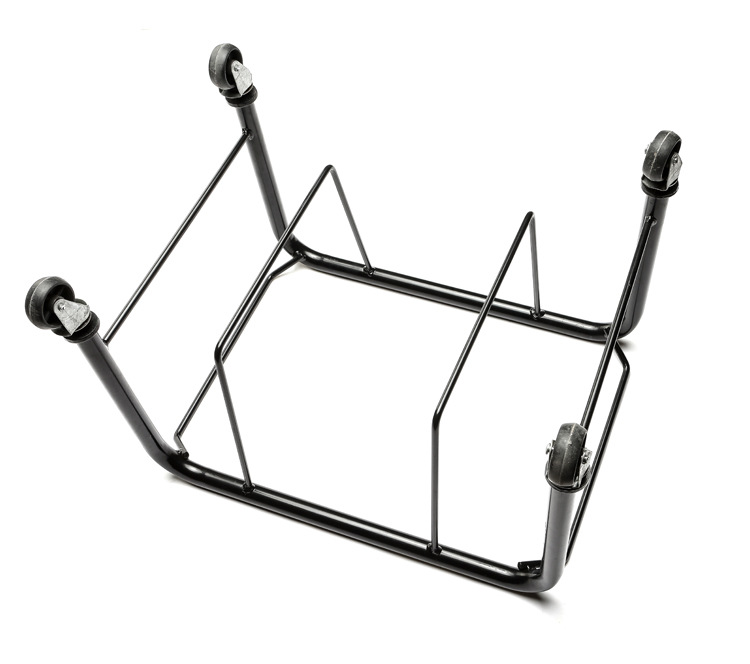 Supermarket plastic KTV hand-held basket storage cart, shopping basket base, movable basket bracket, storage metal rack pic 13
