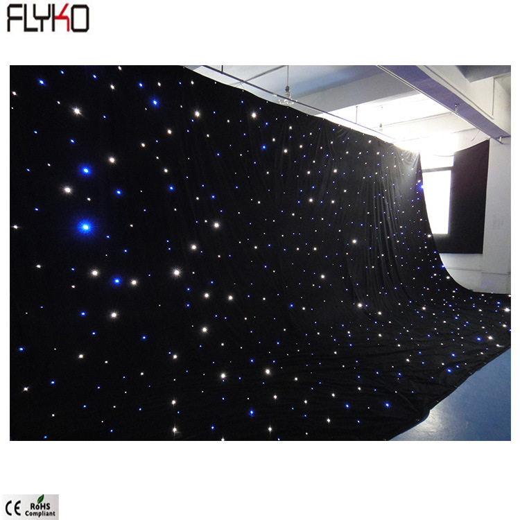 Led星空幕布婚庆背景 星空布 星光布 婚礼演出舞台背景幕布详情22