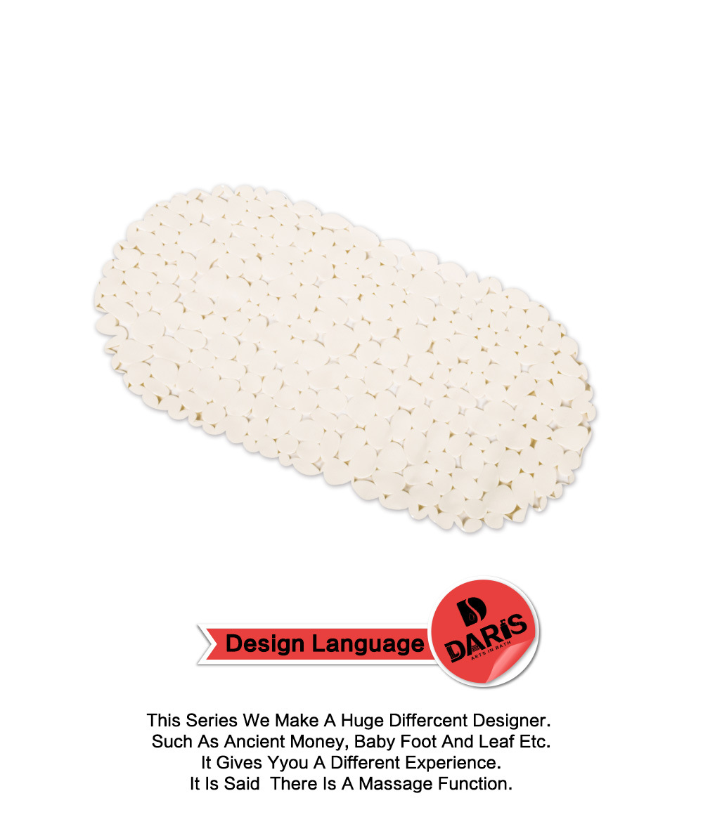 源头厂家定制贝壳石头浴室垫PVC卫生间垫浴缸脚垫详情5