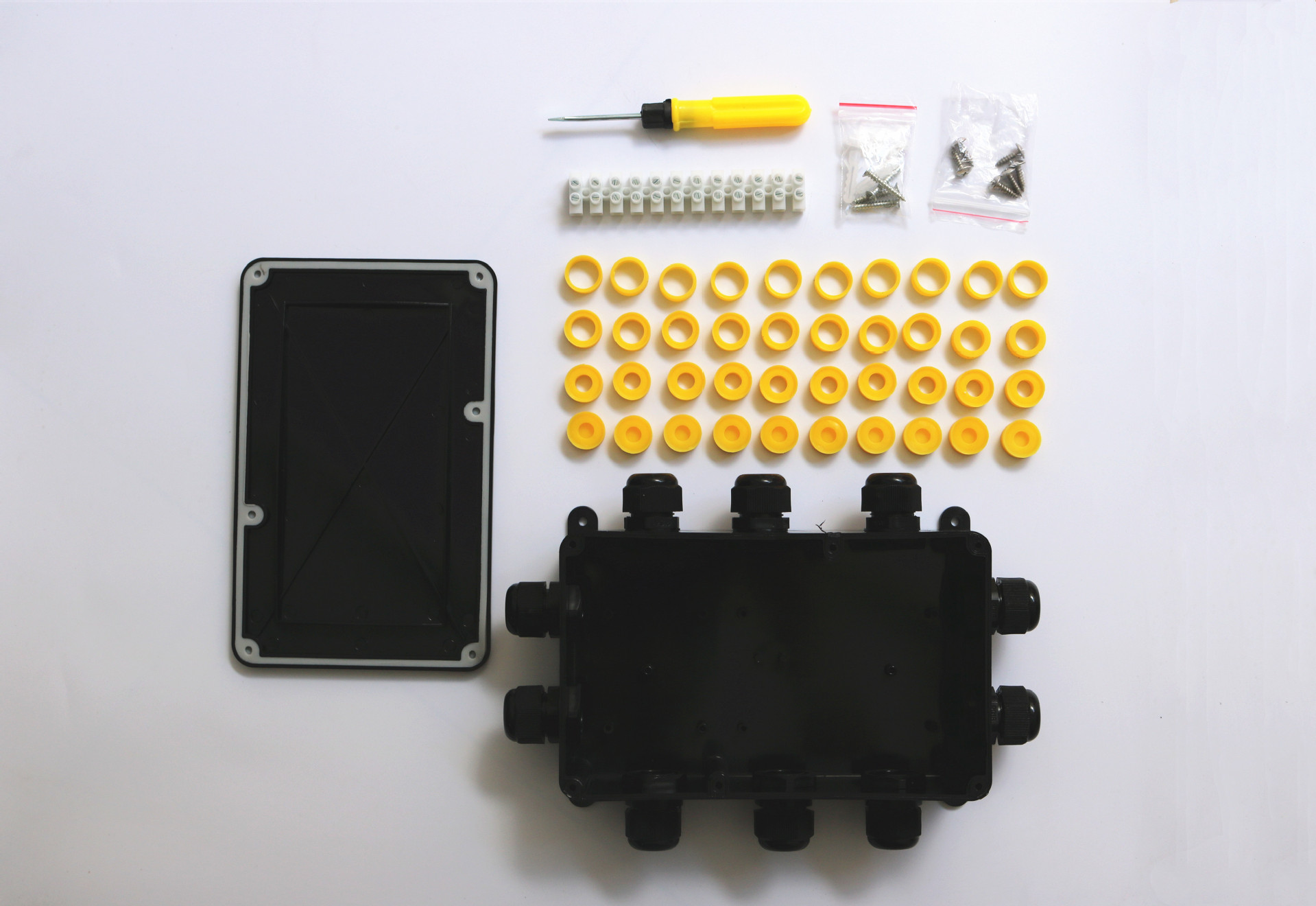 IP68 waterproof junction box, FSH717 outdoor sun-protective cable, 4-15mm wire diameter, PC plastic, 200*130*70mm pic 3