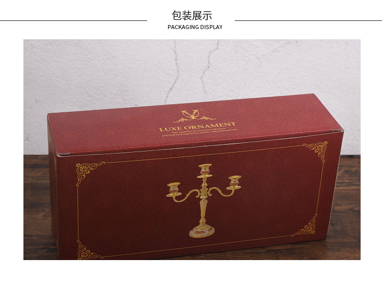 金属三头五头烛台欧式复古创意浪漫烛光晚餐金属婚庆蜡烛台摆件详情10