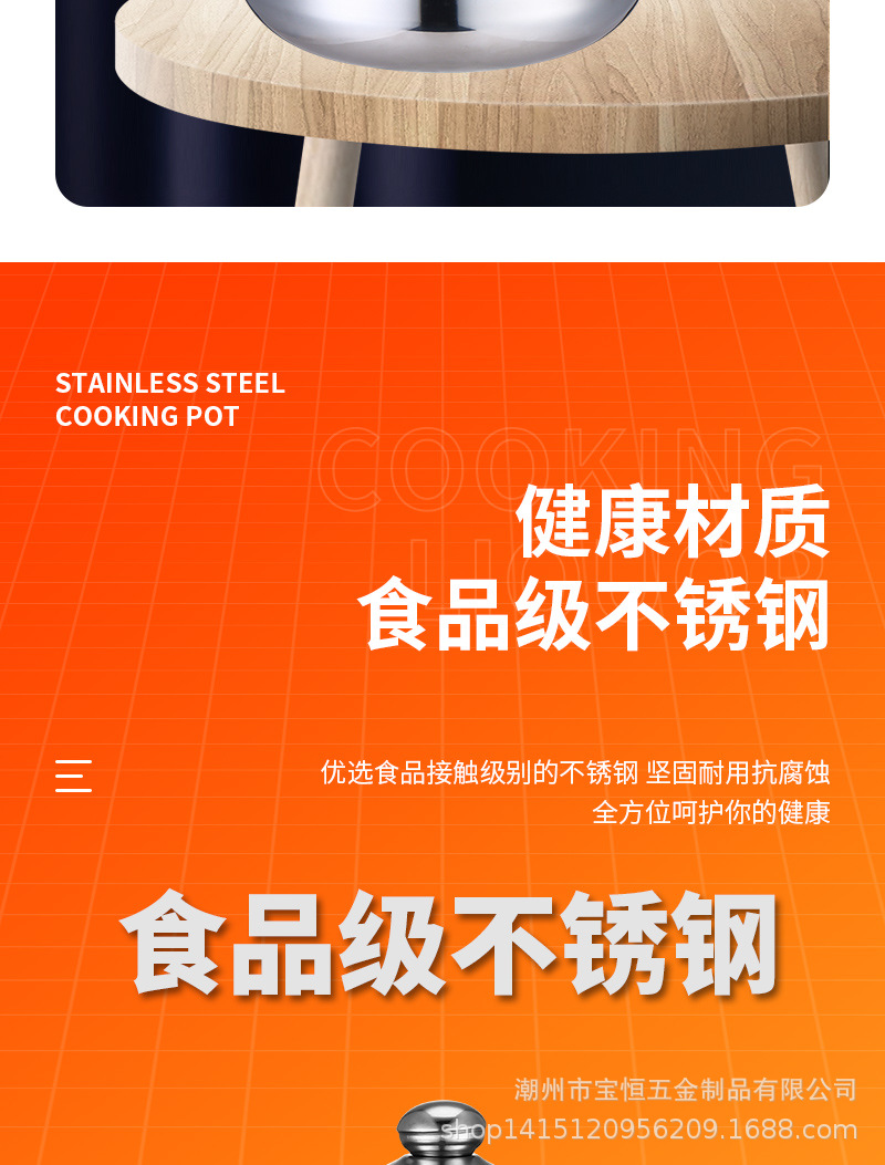 Stainless steel steamer, thickened 28CM, double-ear soup steamer, direct supply from the manufacturer, double-layer soup steamer, household gift pot pic 15