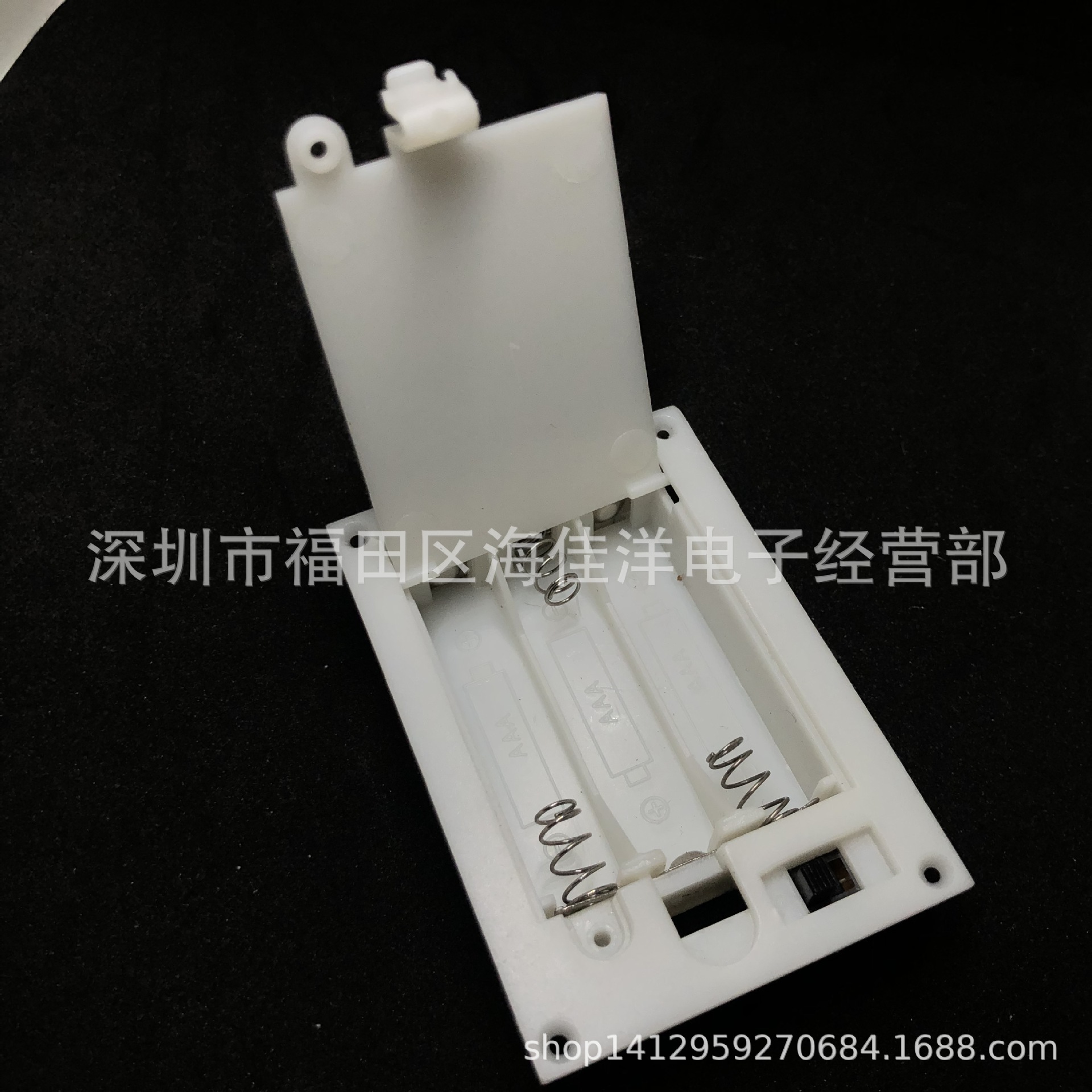 No. 7 3-cell flip cover battery box, No. 7 3-cell snap-on cover battery seat AAA*3 flip cover 4.5V with switch embedded pic 2