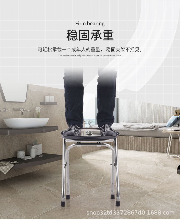 Foldable toilet seat, elderly toilet chair, elderly toilet chair, stainless steel for pregnant women and adults, patient toilet seat and squat stool pic 6