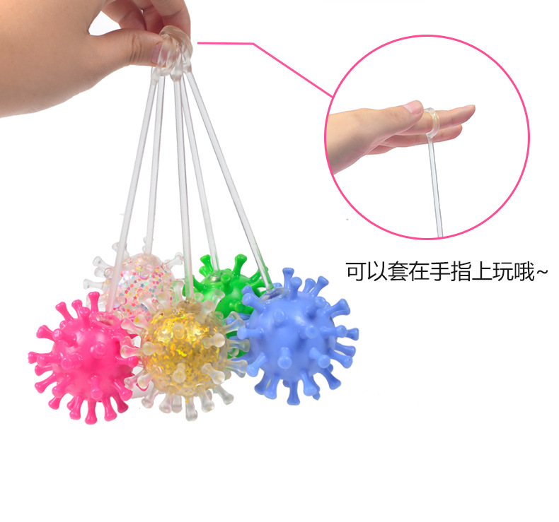 TPR新奇特搞怪整人吹气恐龙发泄球波波球解压玩具厂家直销卡通气模充气玩具详情13