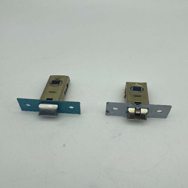 Titanium-magnesium alloy aluminum alloy kitchen, toilet, washroom and bathroom door lock, single-tongue keyless, 125-hole pitch pic 6