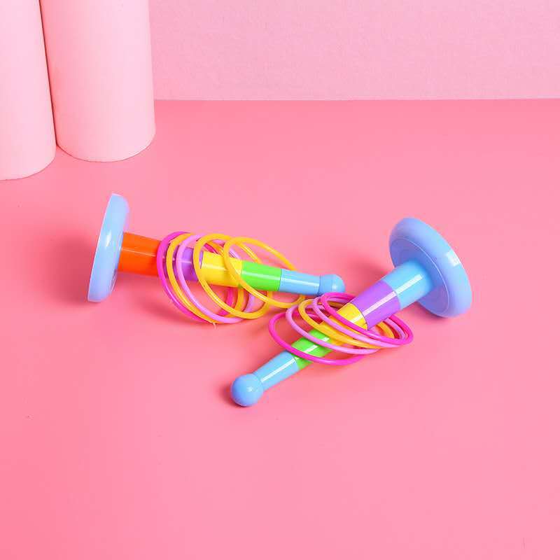 Colorful ring toys, small rings, ring towers, bead stringing, matching puzzle, DIY puzzle toys for primary school students pic 6