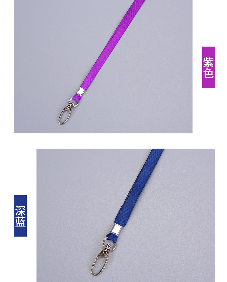 Factory wholesale metal buckle mobile phone card holder lanyards, color polyester ID lanyards, name tags, brand lanyards design pic 13