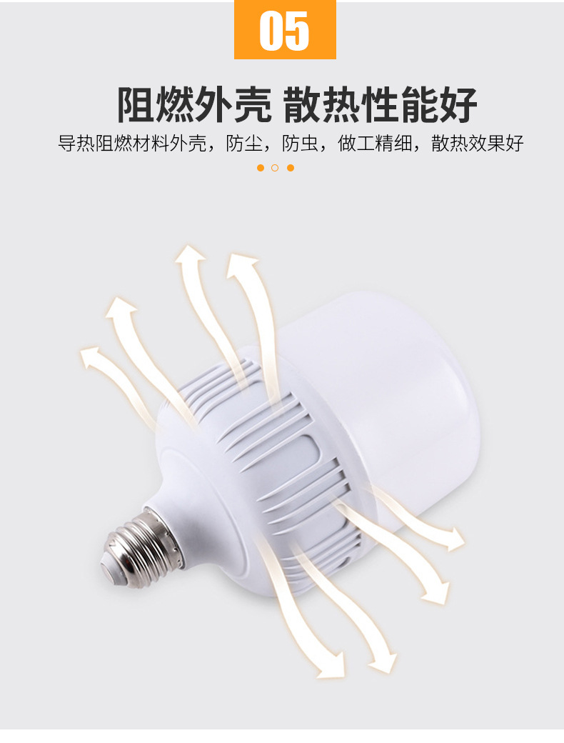 led bulb E27, household high-power, high-style bulb, street lamp, screw-top energy-saving bulb, super bright pic 15