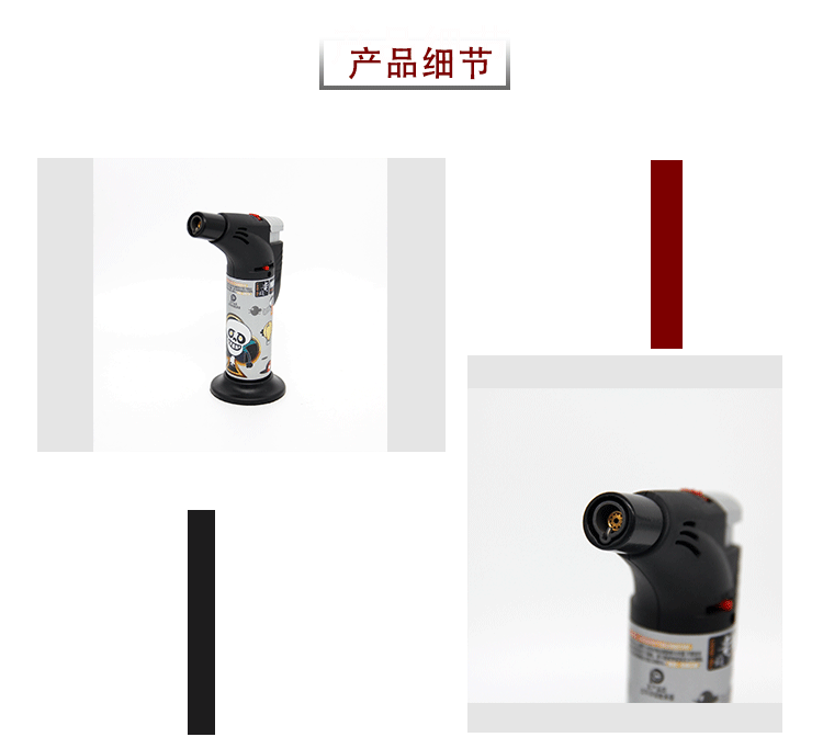 跨境卡通人物防风打火机高温焊枪点火器点火装置雪茄艾灸喷火器详情8