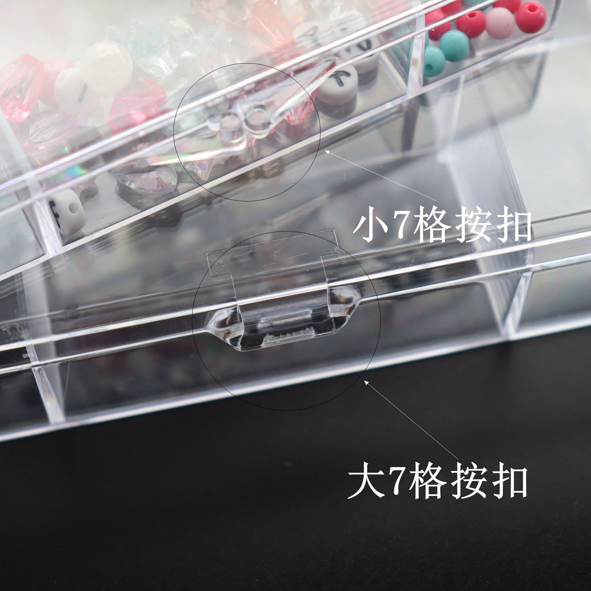 跨境仅供PS7格新料新款DIY串珠皮筋发夹厂家批发食品级保证详情30