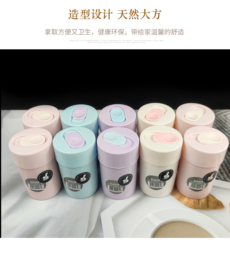 Double-headed sliding cover bamboo toothpicks, bamboo independent box toothpicks, 300 toothpicks, disposable fruit picks wholesale pic 6