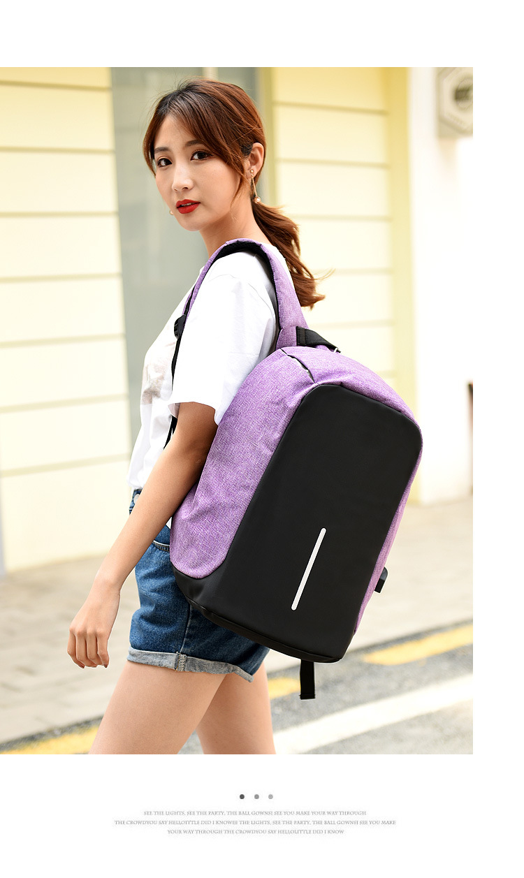Venta directa de fábrica nueva mochila anti-robo multifuncional mochila recargable usb inteligente para hombres casual business travel bag pic 18