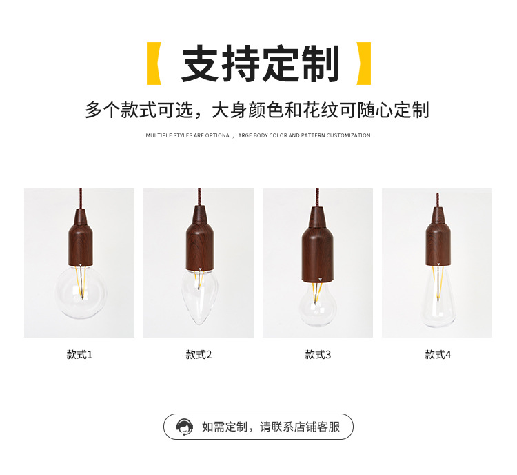 厂家跨境户外便携露营灯复古照明LED拉线灯拉绳灯野营灯照明详情4