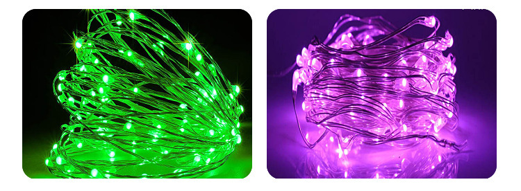 Wholesale of led copper wire lights, battery box lights, string lights, light-emitting light strips, corrugated ball string lights, handicrafts, wound copper wire colored lights pic 12