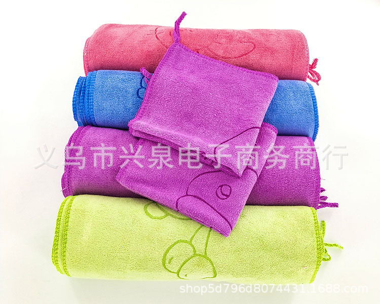 【 Zone 3-7 】 Hanging square towels 100 per pack 4000 per piece, one-yuan fiber square towels, face towels, soft absorbent quick-drying hand towels, face towels, hanging dish towels, scouring pads pic 6