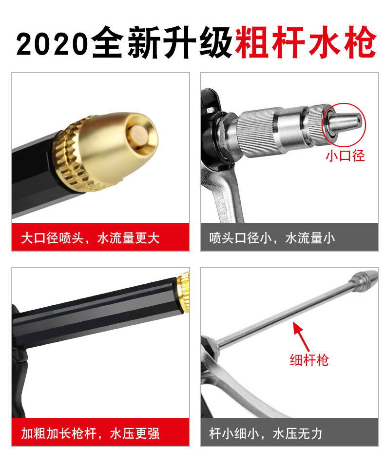 厂家供应高压洗车水枪套装家用洗车水枪软管套装四季柔软耐寒水管详情5