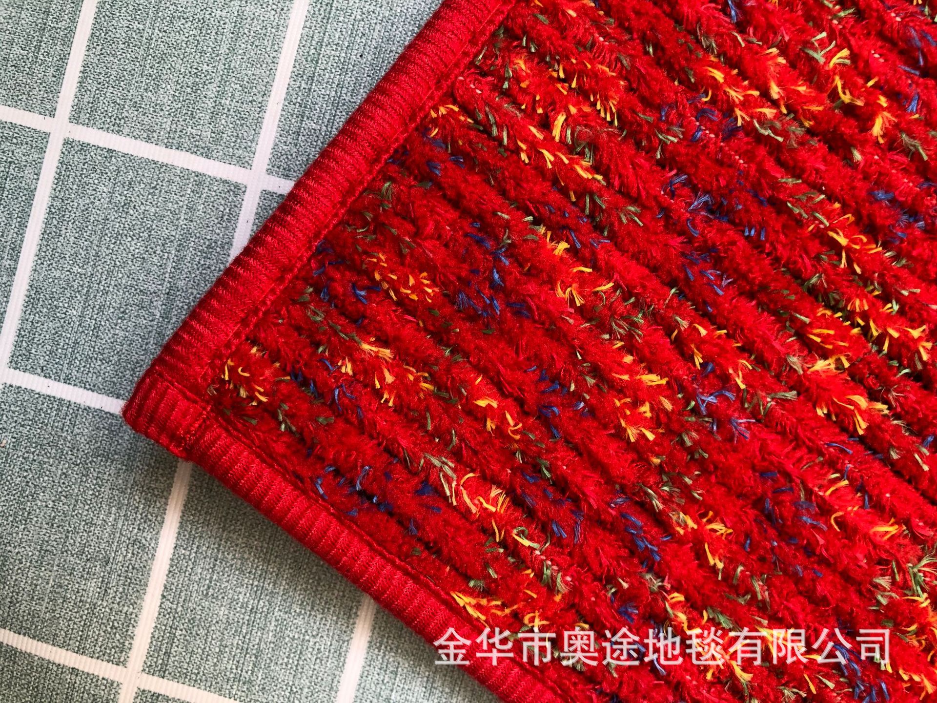 【外贸热销款】彩虹吸水入门垫 door mat 条纹地毯 促销地摊地垫详情4