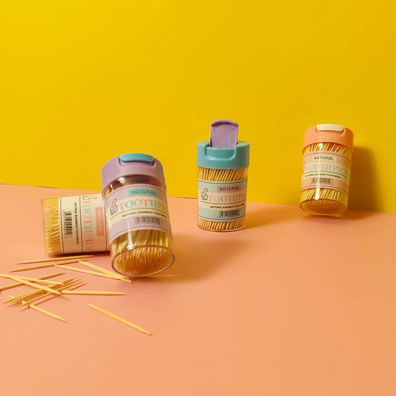 创意牙签筒居家客厅餐桌家用翻盖便携牙签盒牙签罐茶几牙签收纳盒详情17