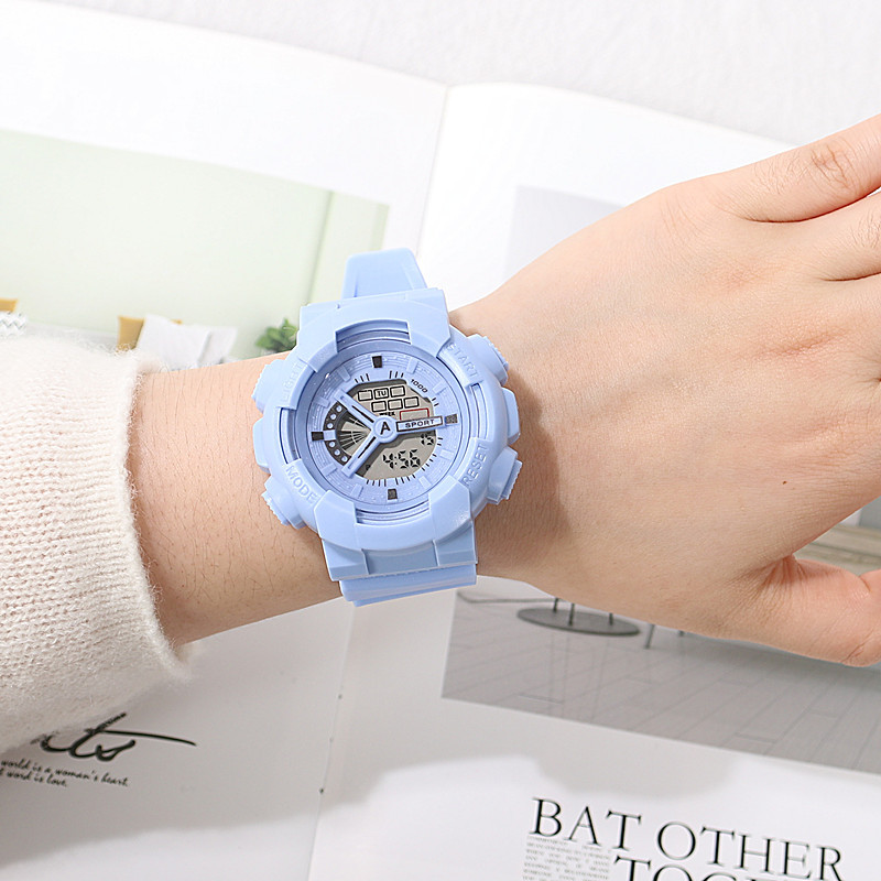 Quartz watch for girls, Korean version, simple and trendy Suprsok, not waterproof, casual and trendy, sporty large dial for men pic 10