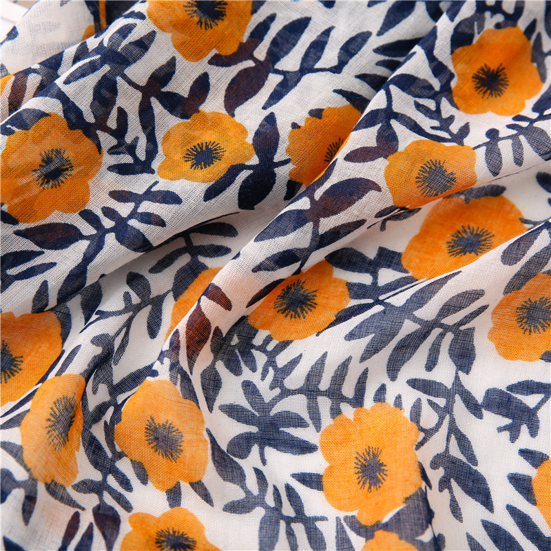 Japanese-style artistic and fresh cotton and linen scarf, retro patchwork Bohemian cashew print silk scarf, beautiful sun protection scarf, whisker, Korean cotton dense Bali gauze scarf shawl pic 20