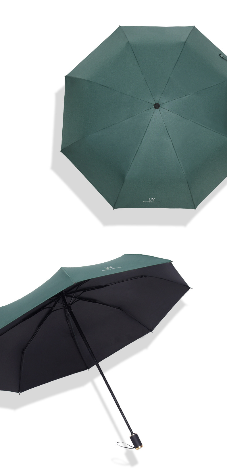 批发雨伞晴雨两用折叠遮阳防晒防紫外线logo广告礼品UV太阳伞详情10