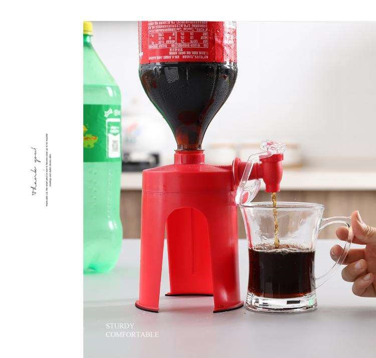 Second-generation creative hand-pressed cola bottle inverted water dispenser, carbonated beverage inverter, household beverage machine, cola machine pic 12