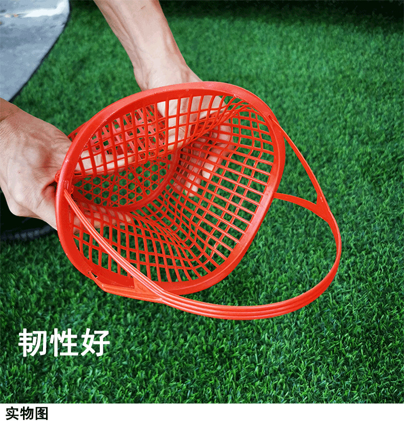 Wholesale of plastic fruit picking baskets, disposable round grape and strawberry picking baskets without LIDS, large-capacity hand-held baskets pic 4
