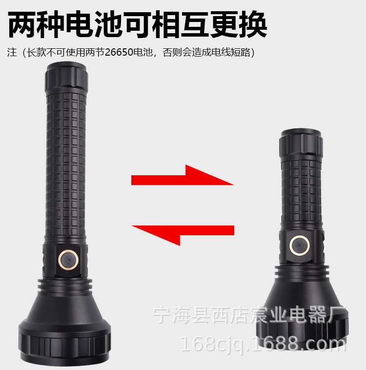 Cross-border new t40 powerful flashlight usb charging outdoor led cycling wild fishing patrol 26650 flashlight pic 9